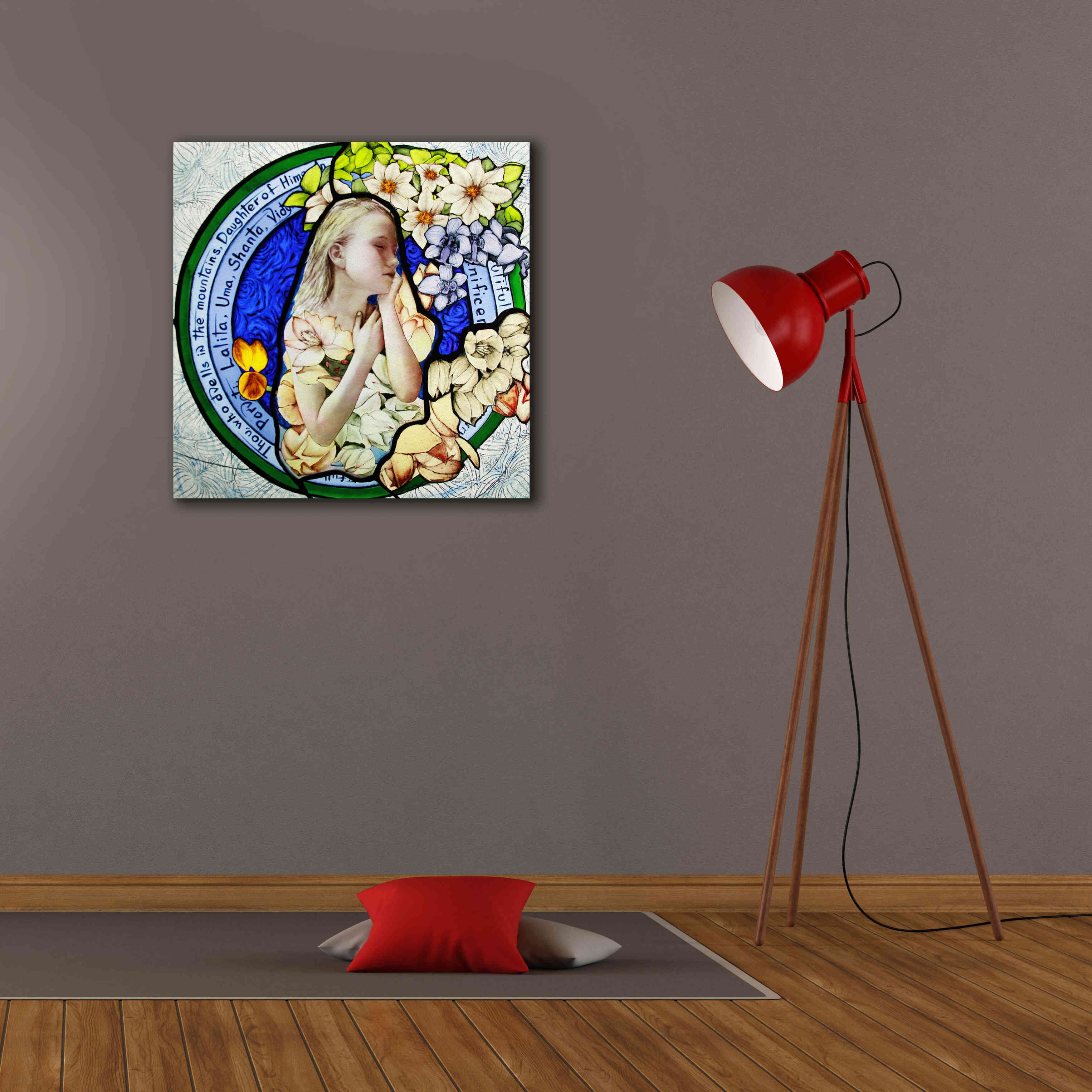 'Shakti' by Rita Shimelfarb, Giclee Canvas Wall Art,26x26