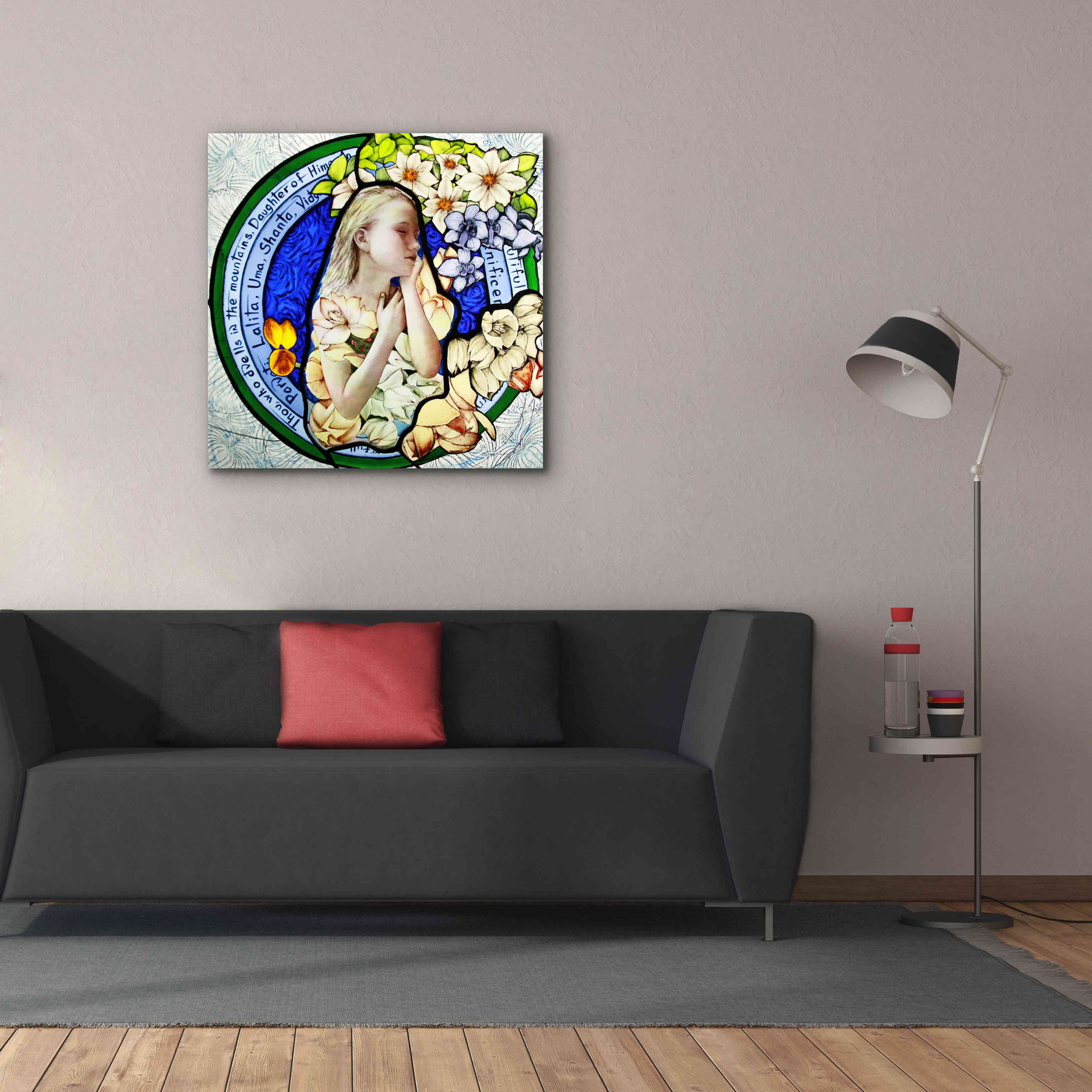 'Shakti' by Rita Shimelfarb, Giclee Canvas Wall Art,37x37