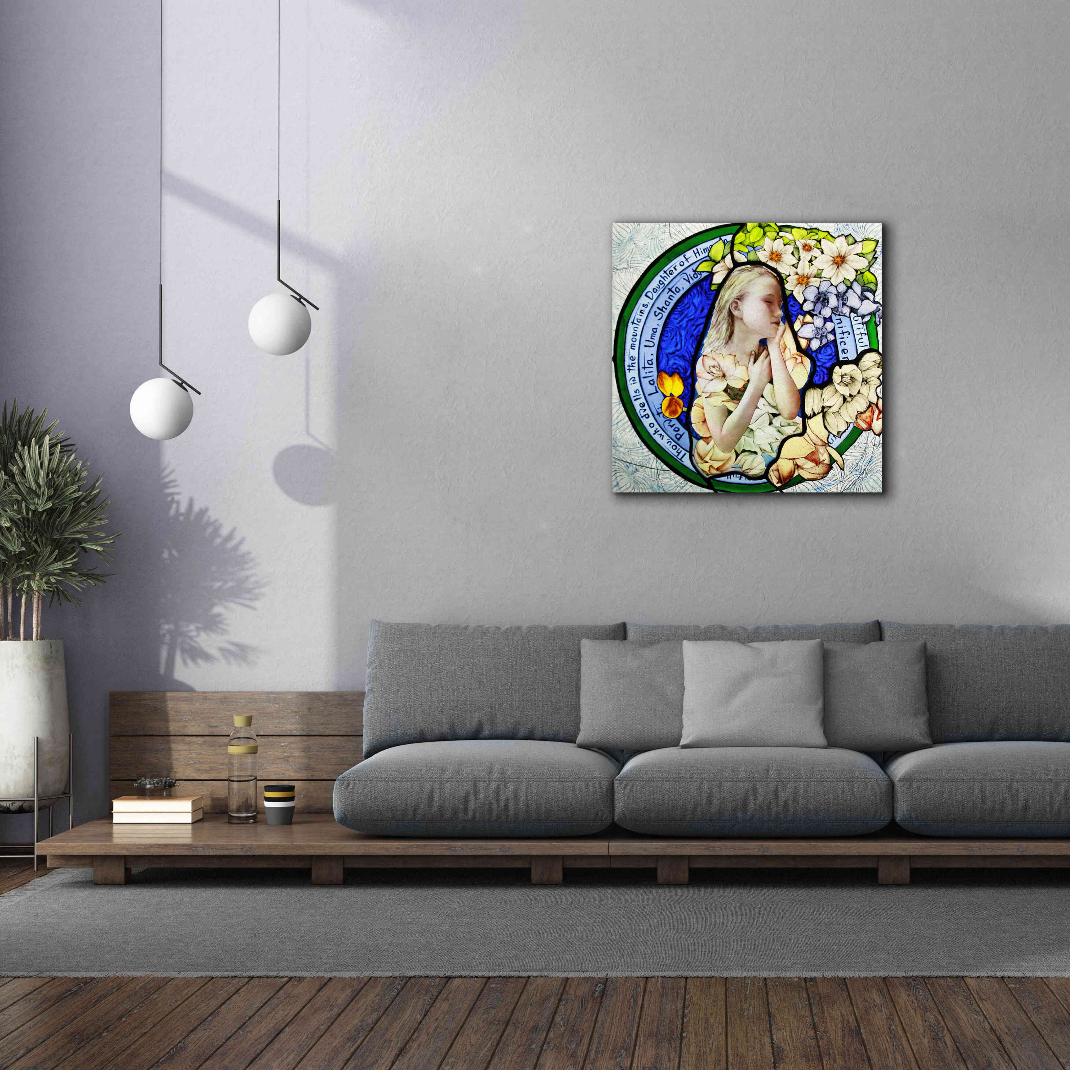 'Shakti' by Rita Shimelfarb, Giclee Canvas Wall Art,37x37