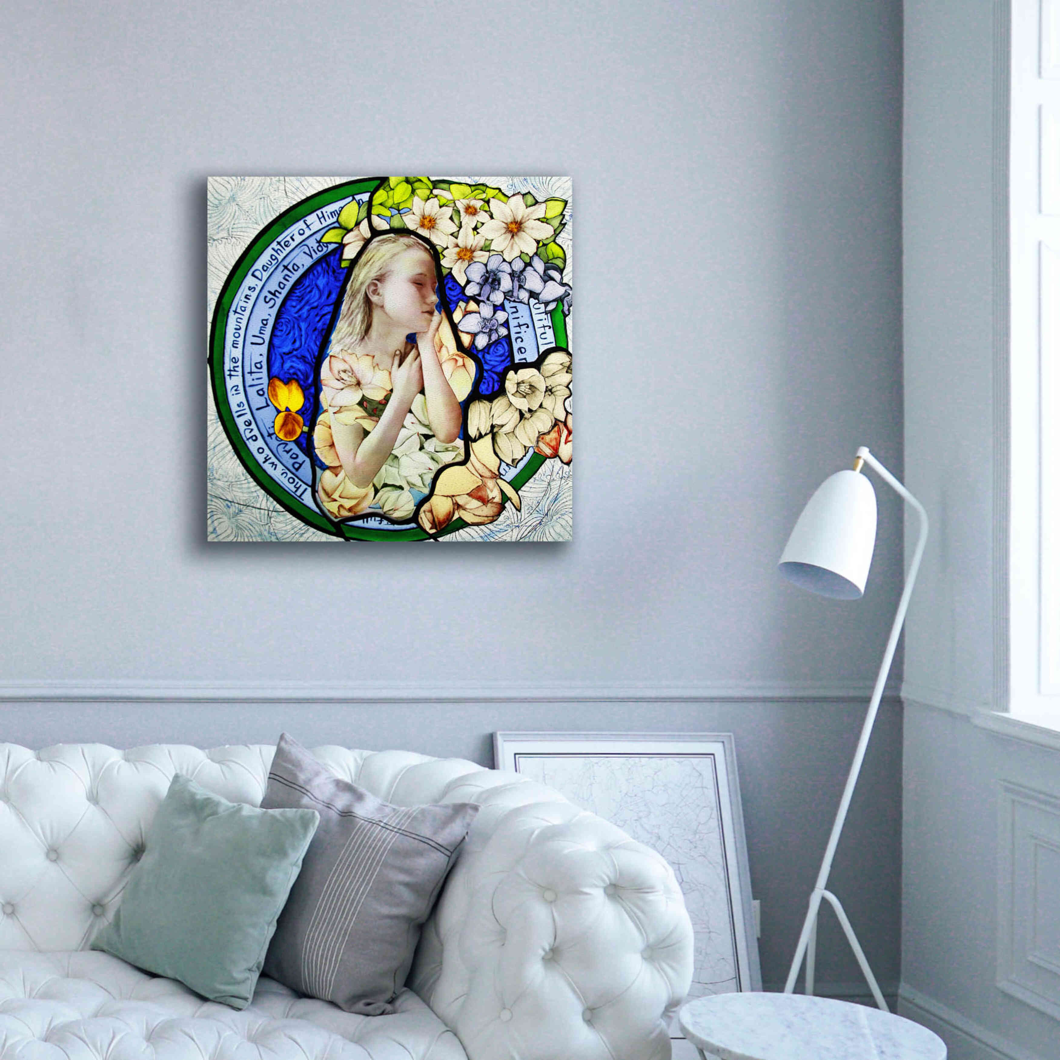 'Shakti' by Rita Shimelfarb, Giclee Canvas Wall Art,37x37