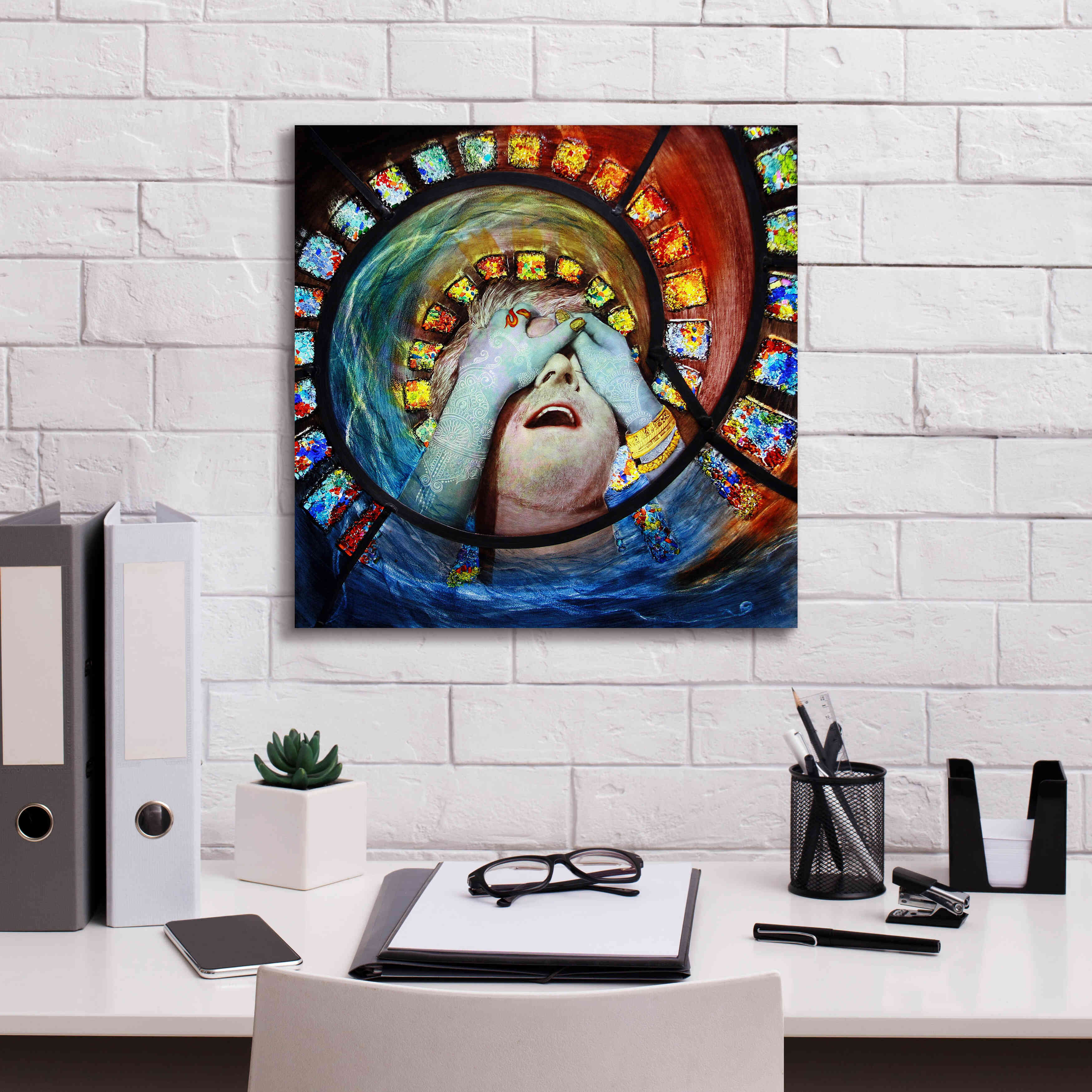 'Samsara' by Rita Shimelfarb, Giclee Canvas Wall Art,18x18