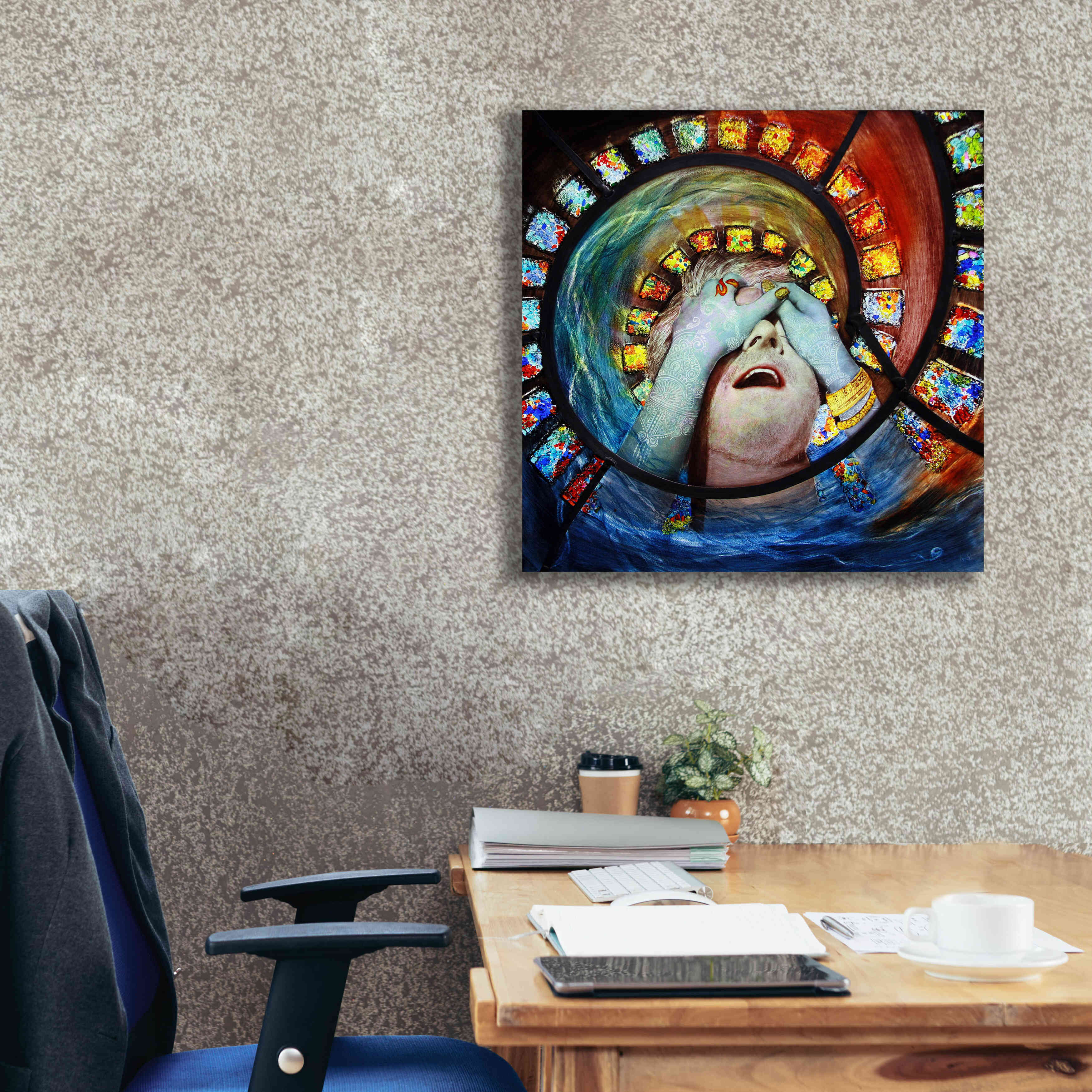 'Samsara' by Rita Shimelfarb, Giclee Canvas Wall Art,26x26