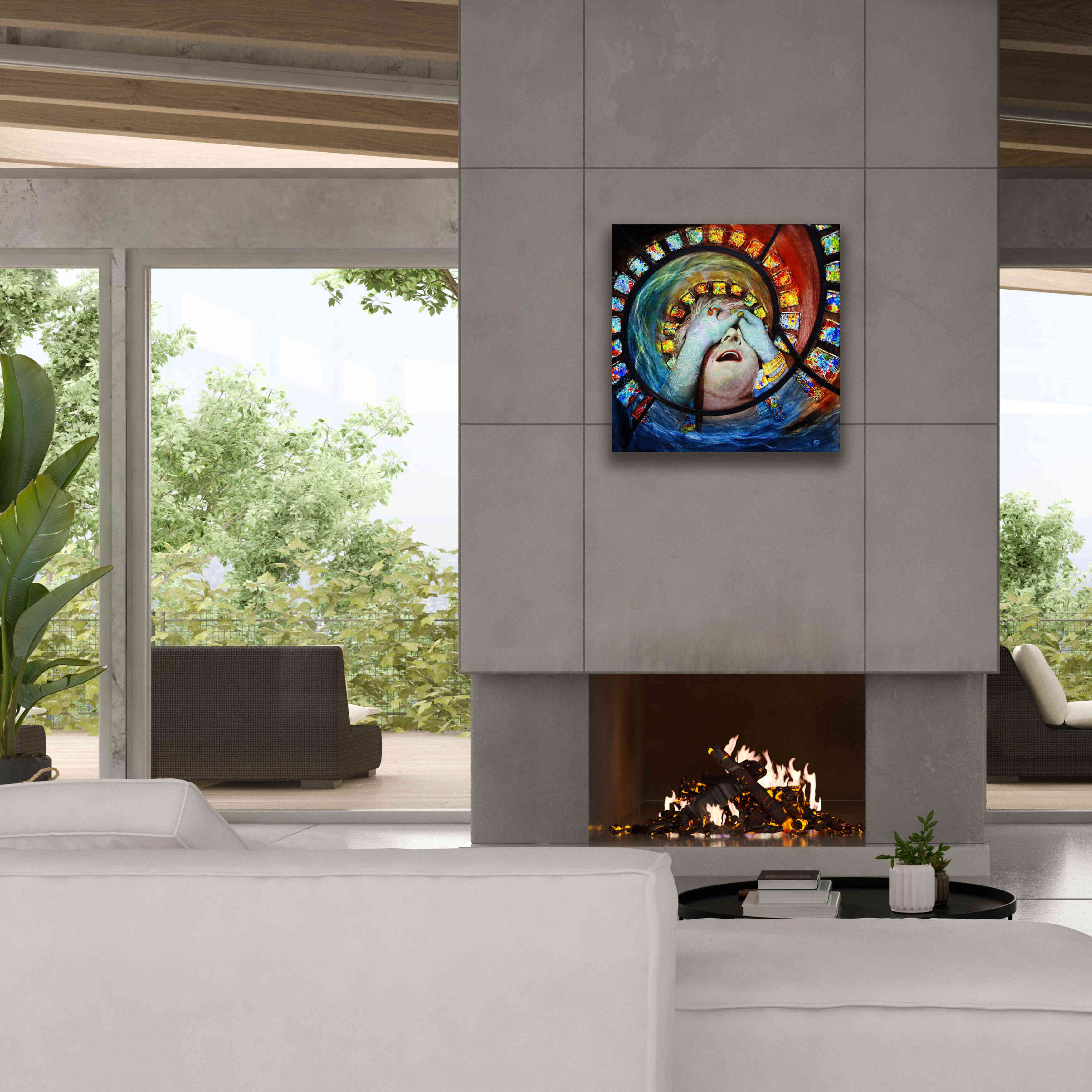 'Samsara' by Rita Shimelfarb, Giclee Canvas Wall Art,26x26