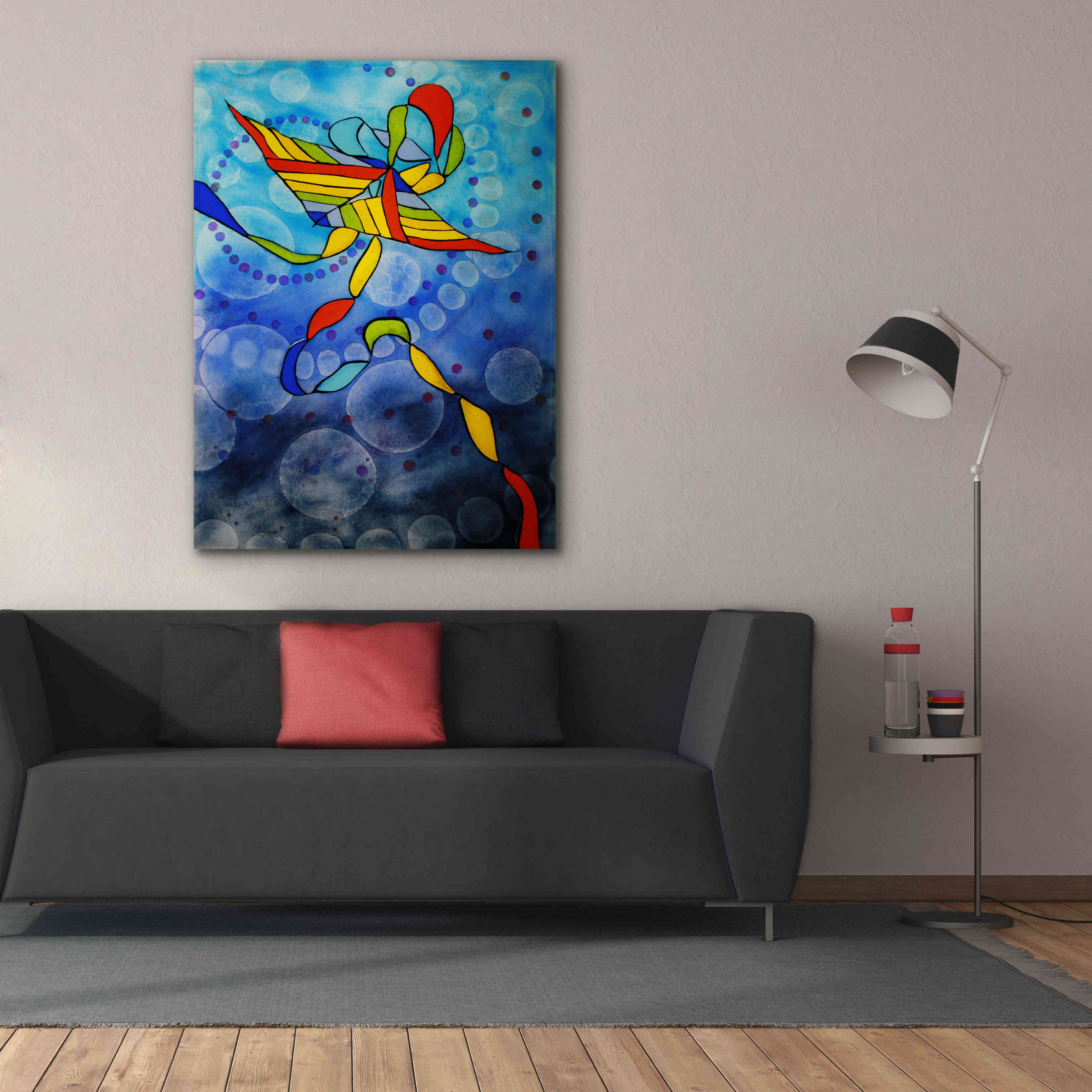 'Kite Transmitted' by Rita Shimelfarb, Giclee Canvas Wall Art,40x54