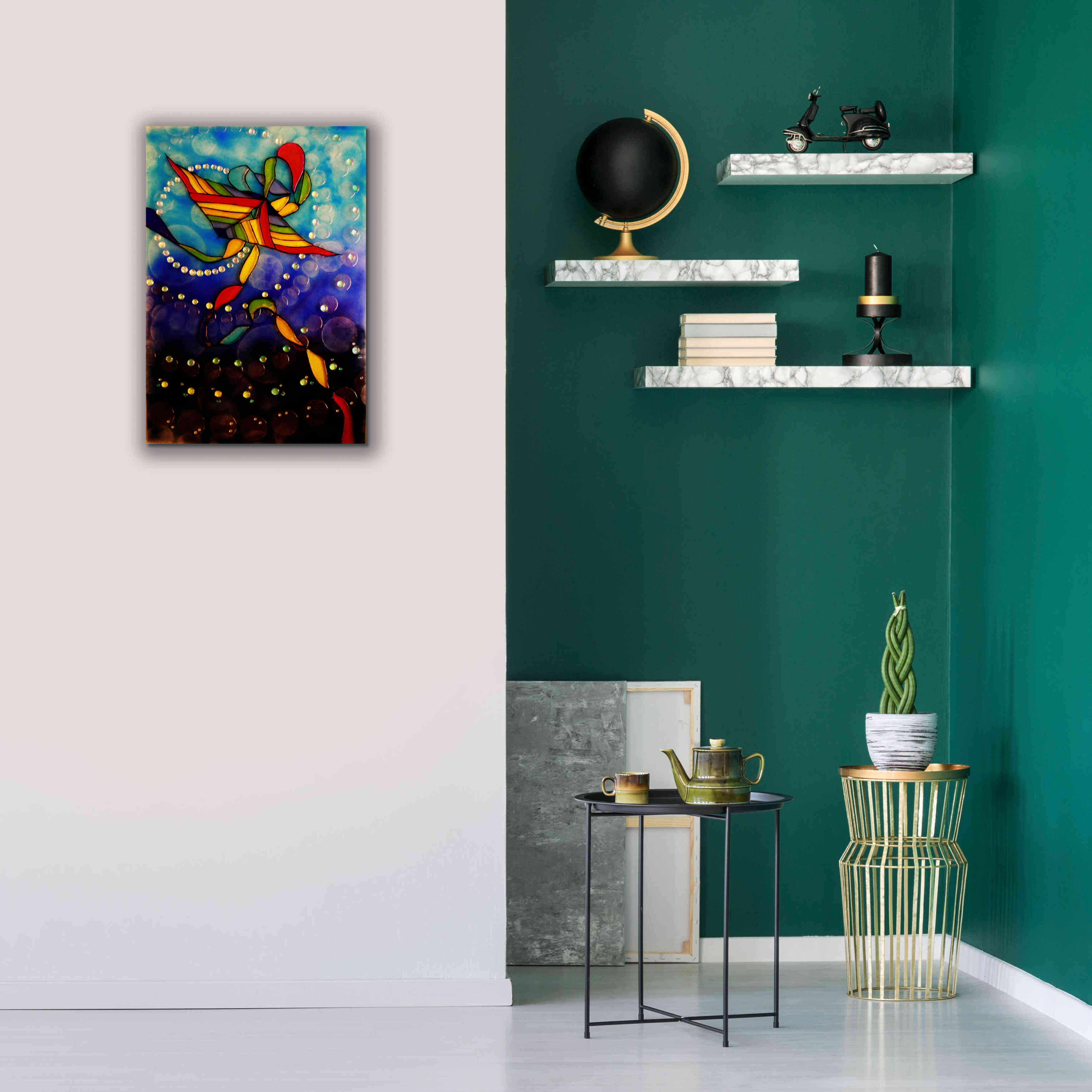 'Kite Reflected' by Rita Shimelfarb, Giclee Canvas Wall Art,18x26