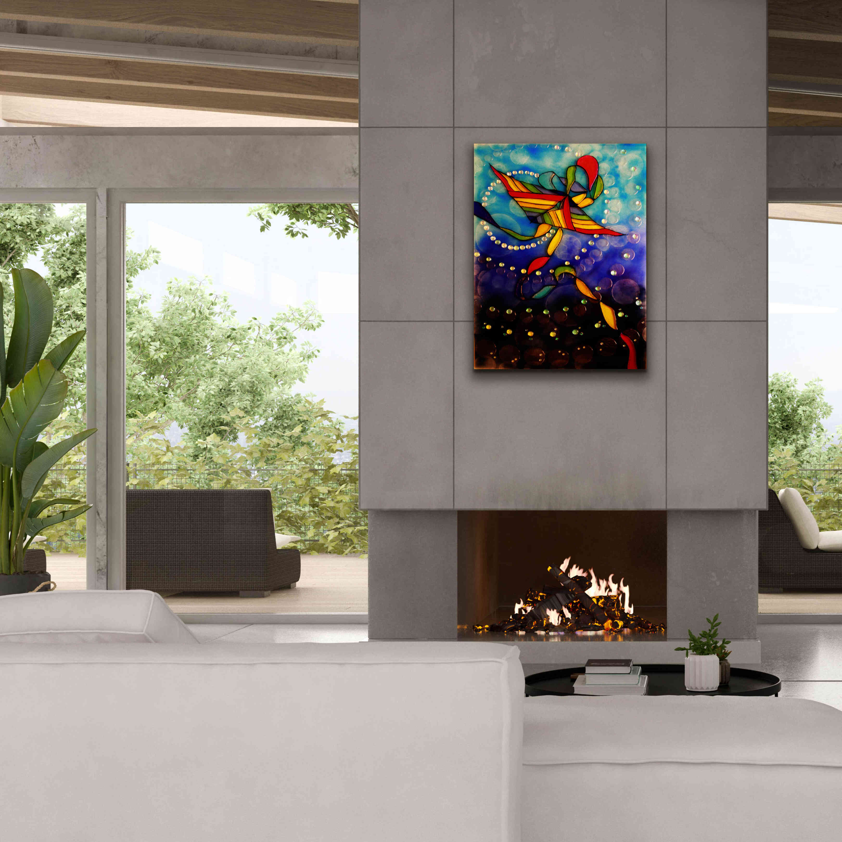 'Kite Reflected' by Rita Shimelfarb, Giclee Canvas Wall Art,26x34