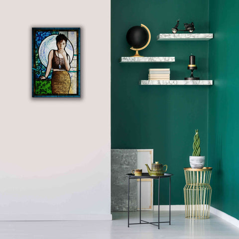 Image of 'Blueheart' by Rita Shimelfarb, Giclee Canvas Wall Art,18x26