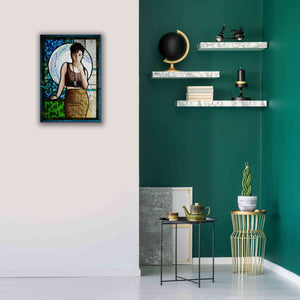'Blueheart' by Rita Shimelfarb, Giclee Canvas Wall Art,18x26