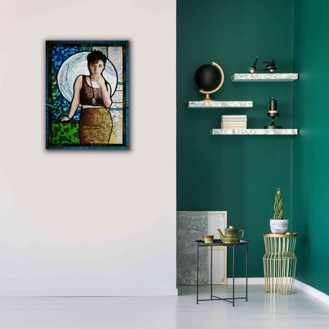 Image of 'Blueheart' by Rita Shimelfarb, Giclee Canvas Wall Art,26x34