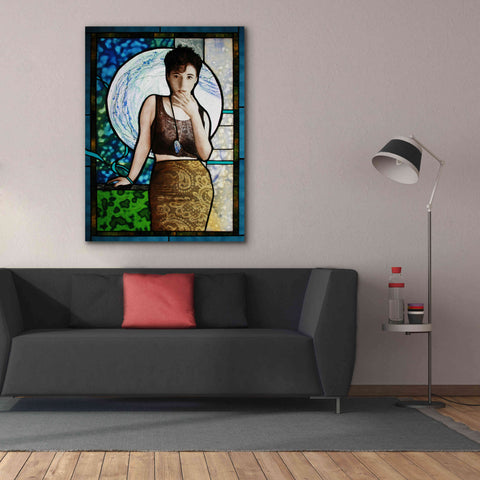 Image of 'Blueheart' by Rita Shimelfarb, Giclee Canvas Wall Art,40x54