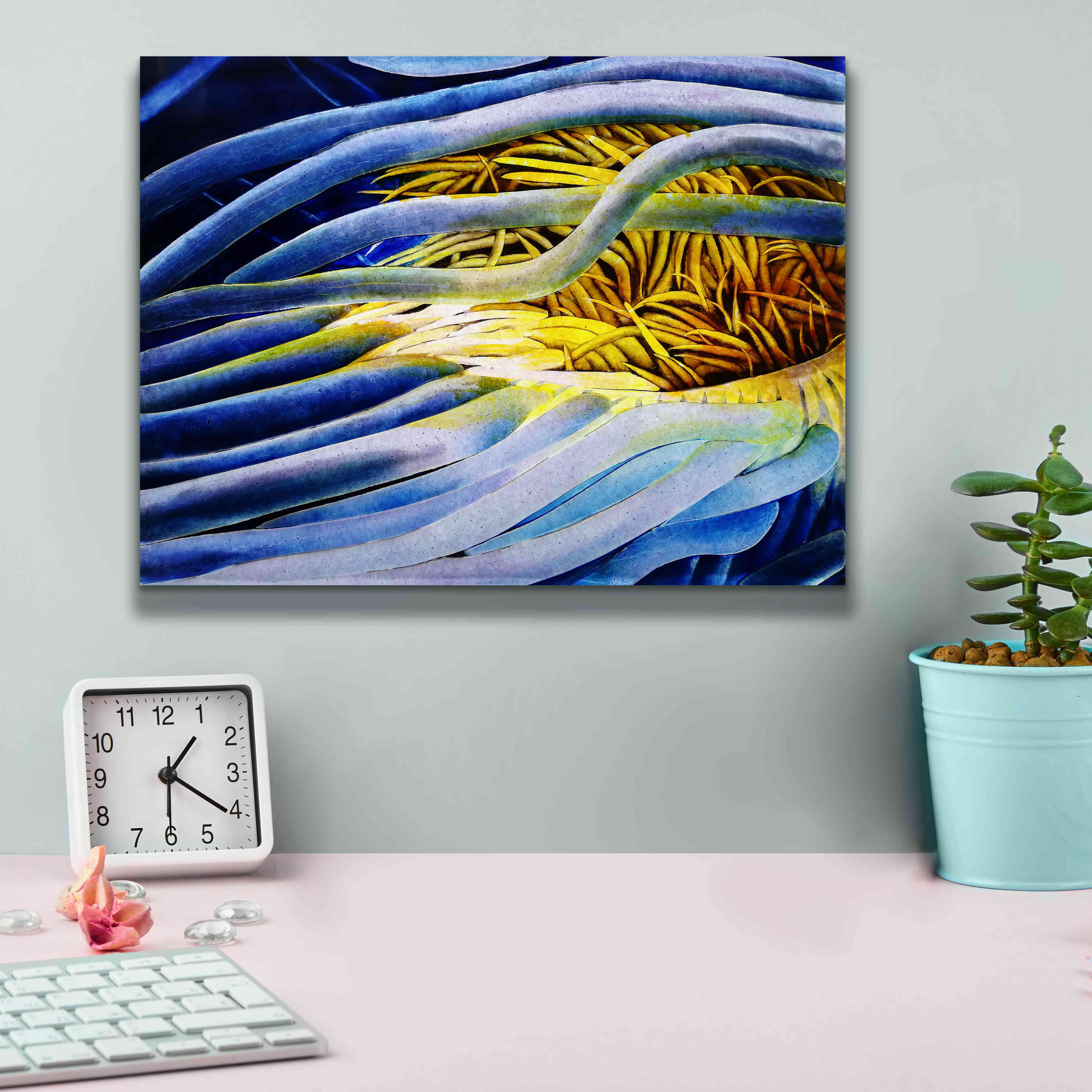 'Anemone Cerianthid' by Rita Shimelfarb, Giclee Canvas Wall Art,16x12