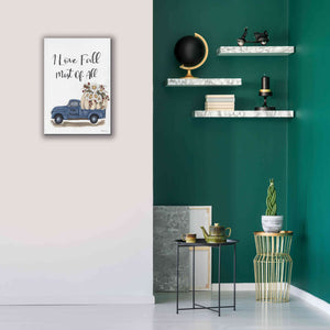 'I Love Fall Most of All' by Ashley Justice, Giclee Canvas Wall Art,18x26