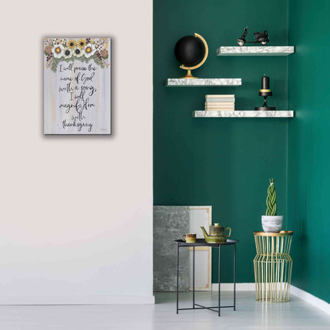 Image of 'I Will Praise the Name of God' by Ashley Justice, Giclee Canvas Wall Art,18x26