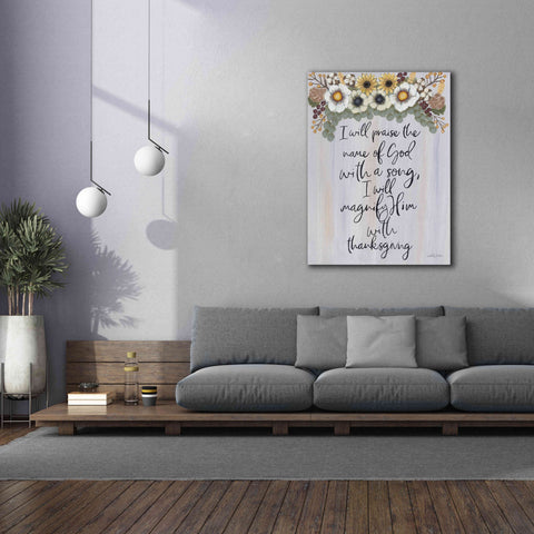 Image of 'I Will Praise the Name of God' by Ashley Justice, Giclee Canvas Wall Art,40x54