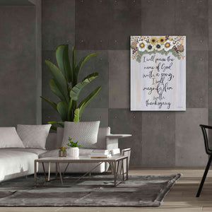 'I Will Praise the Name of God' by Ashley Justice, Giclee Canvas Wall Art,40x54