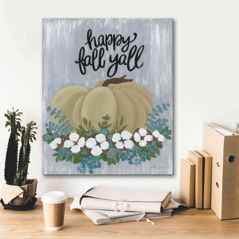 Image of 'Happy Fall Y'All' by Ashley Justice, Giclee Canvas Wall Art,20x24