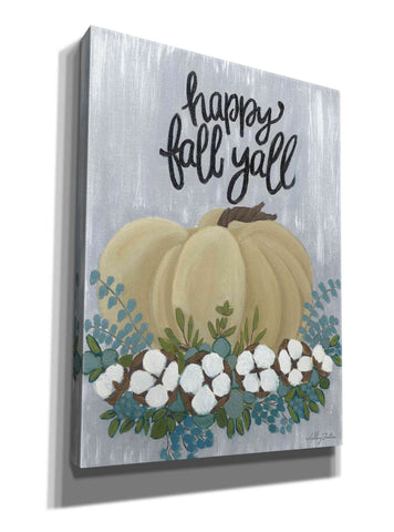 Image of 'Happy Fall Y'All' by Ashley Justice, Giclee Canvas Wall Art