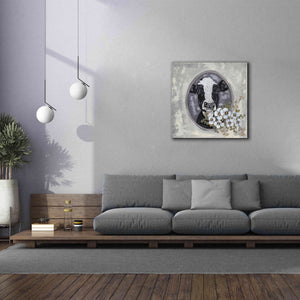 'Framed Cow' by Ashley Justice, Giclee Canvas Wall Art,37x37