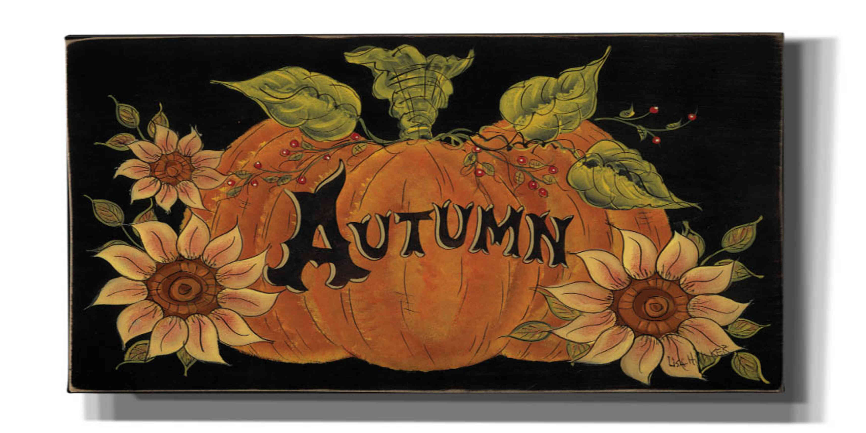 'Pumpkin Spice' by Lisa Hilliker, Giclee Canvas Wall Art