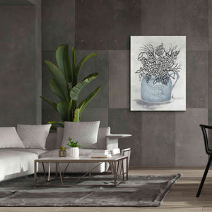 'Sketchy Floral Enamel Pot' by Julie Norkus, Giclee Canvas Wall Art,40x54