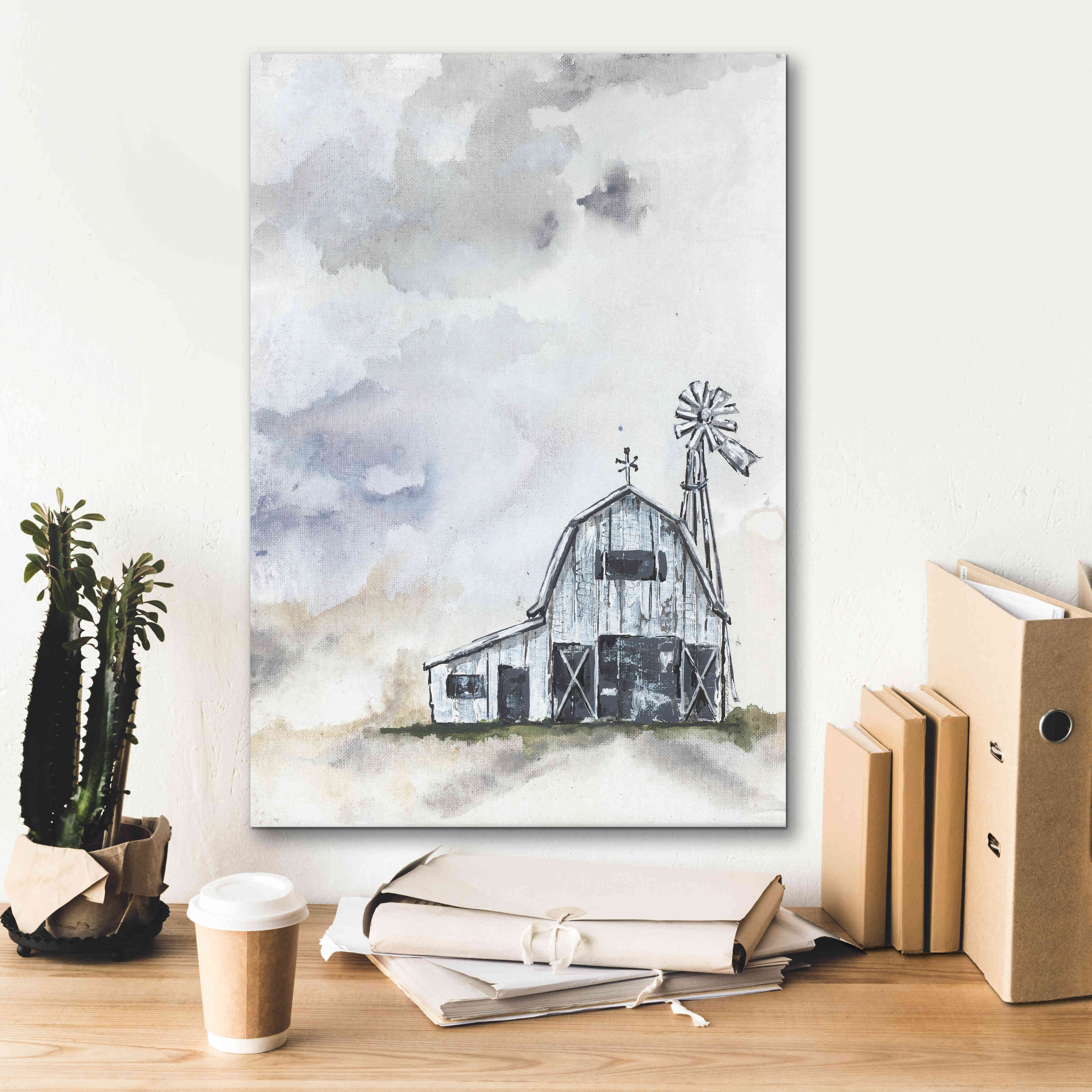 'Haven Mini Barn' by Julie Norkus, Giclee Canvas Wall Art,18x26
