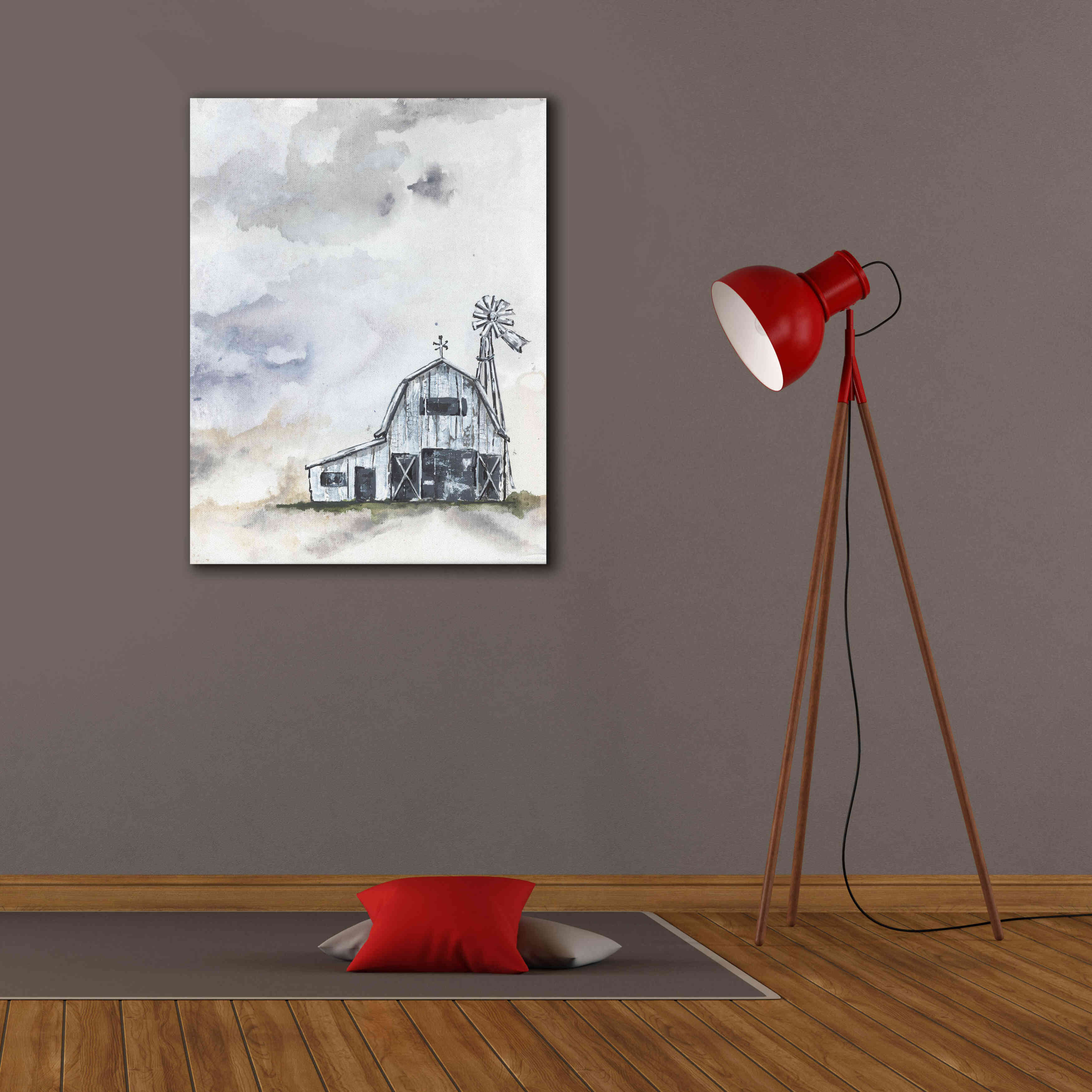 'Haven Mini Barn' by Julie Norkus, Giclee Canvas Wall Art,26x34