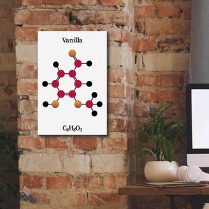 'Vanilla Molecule' by Epic Portfolio, Giclee Canvas Wall Art,12x18