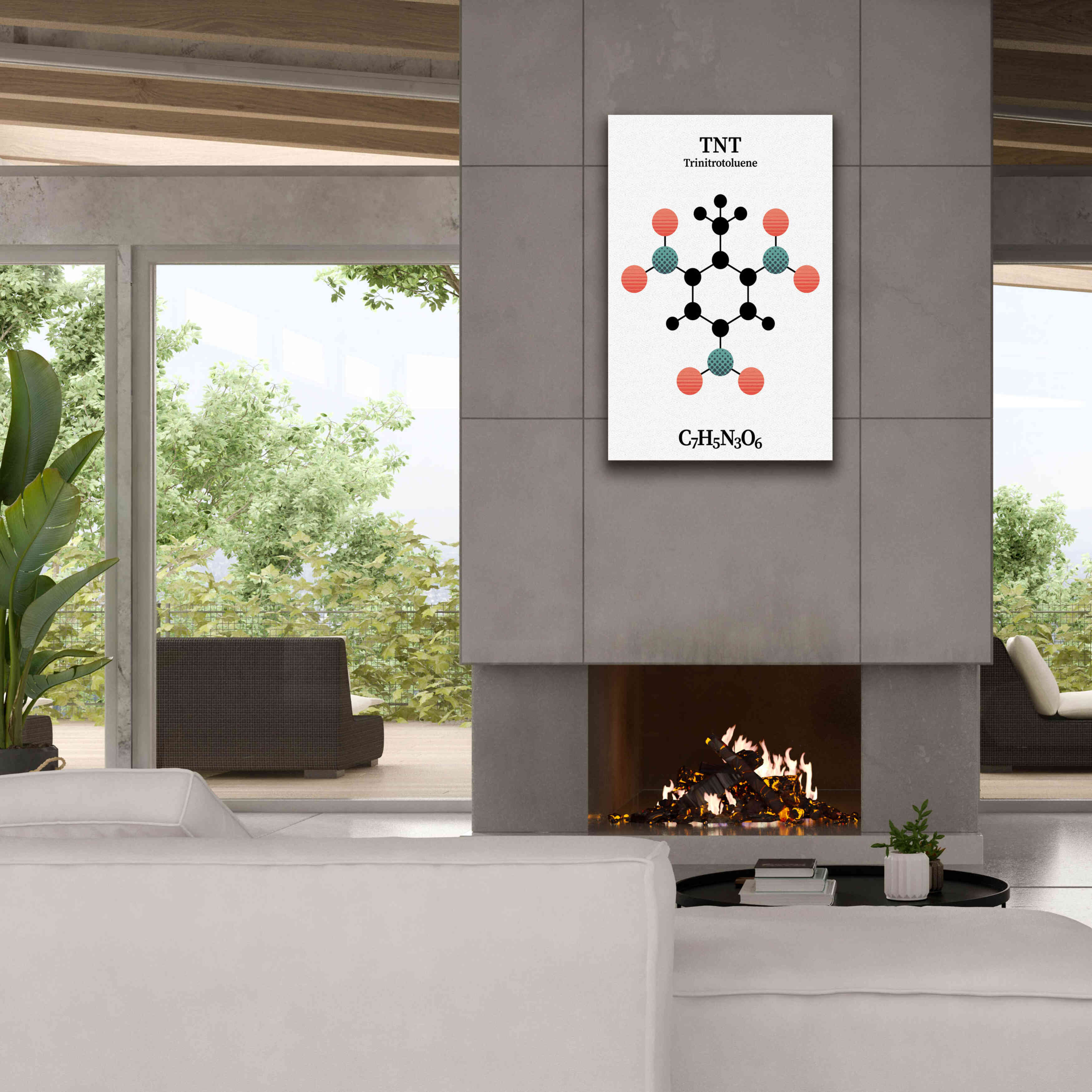 'TNT Molecule' by Epic Portfolio, Giclee Canvas Wall Art,26x40