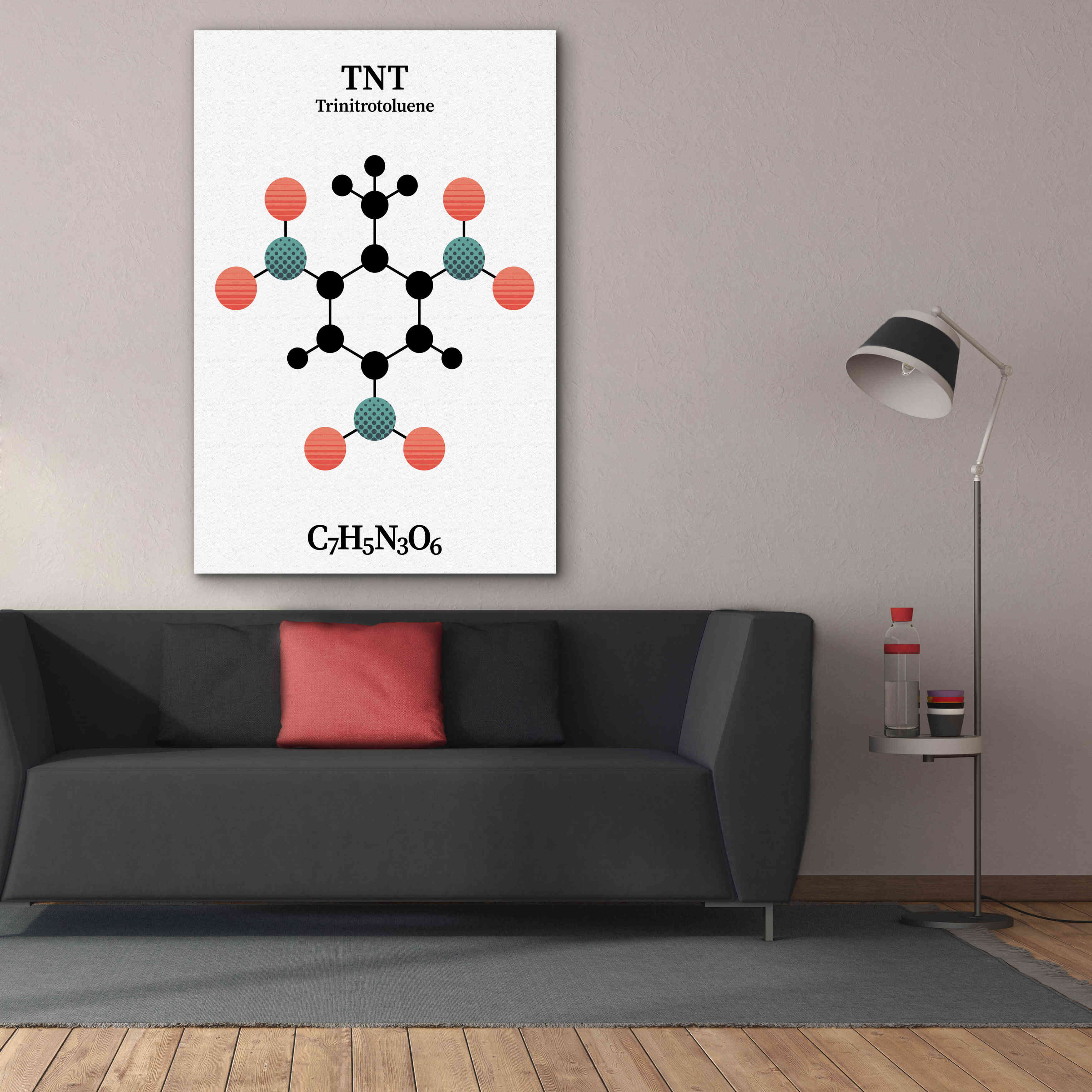 'TNT Molecule' by Epic Portfolio, Giclee Canvas Wall Art,40x60