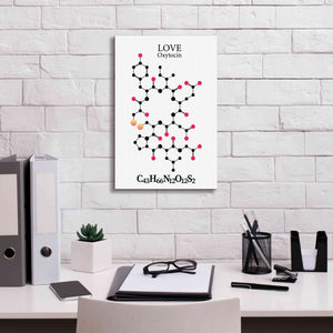 'Oxytocin Molecule' by Epic Portfolio, Giclee Canvas Wall Art,12x18