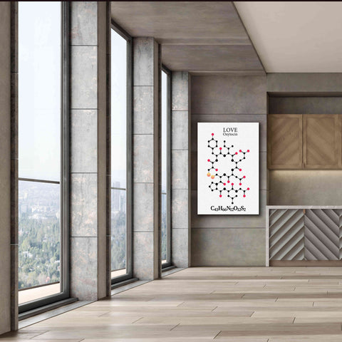 Image of 'Oxytocin Molecule' by Epic Portfolio, Giclee Canvas Wall Art,40x60