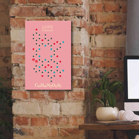 Image of 'Oxytocin Molecule 2' by Epic Portfolio, Giclee Canvas Wall Art,12x18