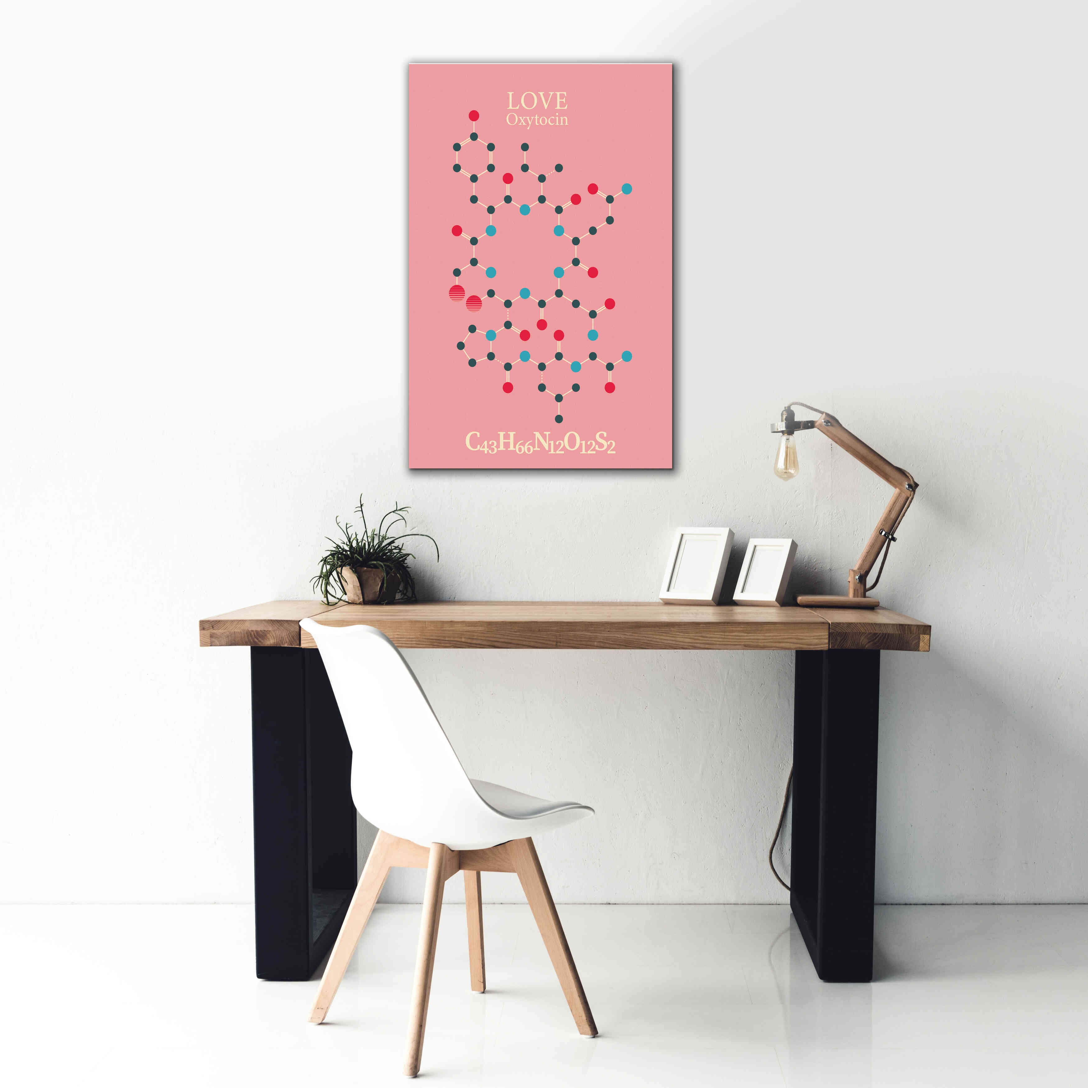 'Oxytocin Molecule 2' by Epic Portfolio, Giclee Canvas Wall Art,26x40