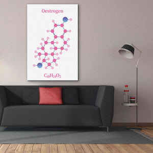 'Oestrogen Molecule' by Epic Portfolio, Giclee Canvas Wall Art,40x60