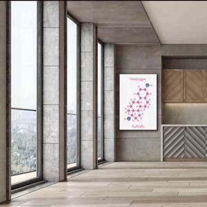 'Oestrogen Molecule' by Epic Portfolio, Giclee Canvas Wall Art,40x60