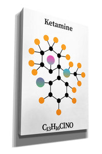 'Ketamine Molecule' by Epic Portfolio, Giclee Canvas Wall Art