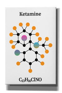 'Ketamine Molecule' by Epic Portfolio, Giclee Canvas Wall Art