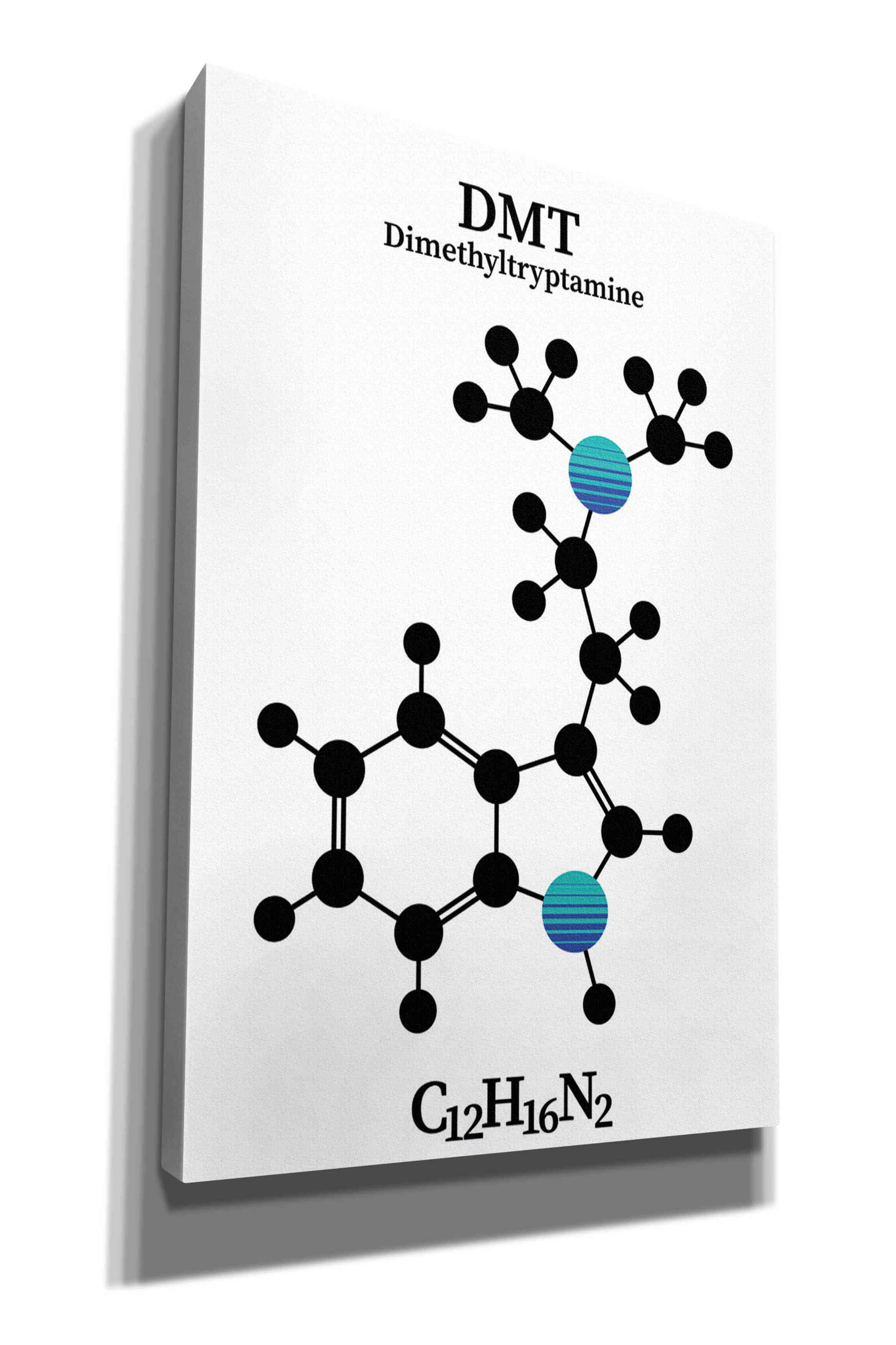 'DMT Molecule 2' by Epic Portfolio, Giclee Canvas Wall Art