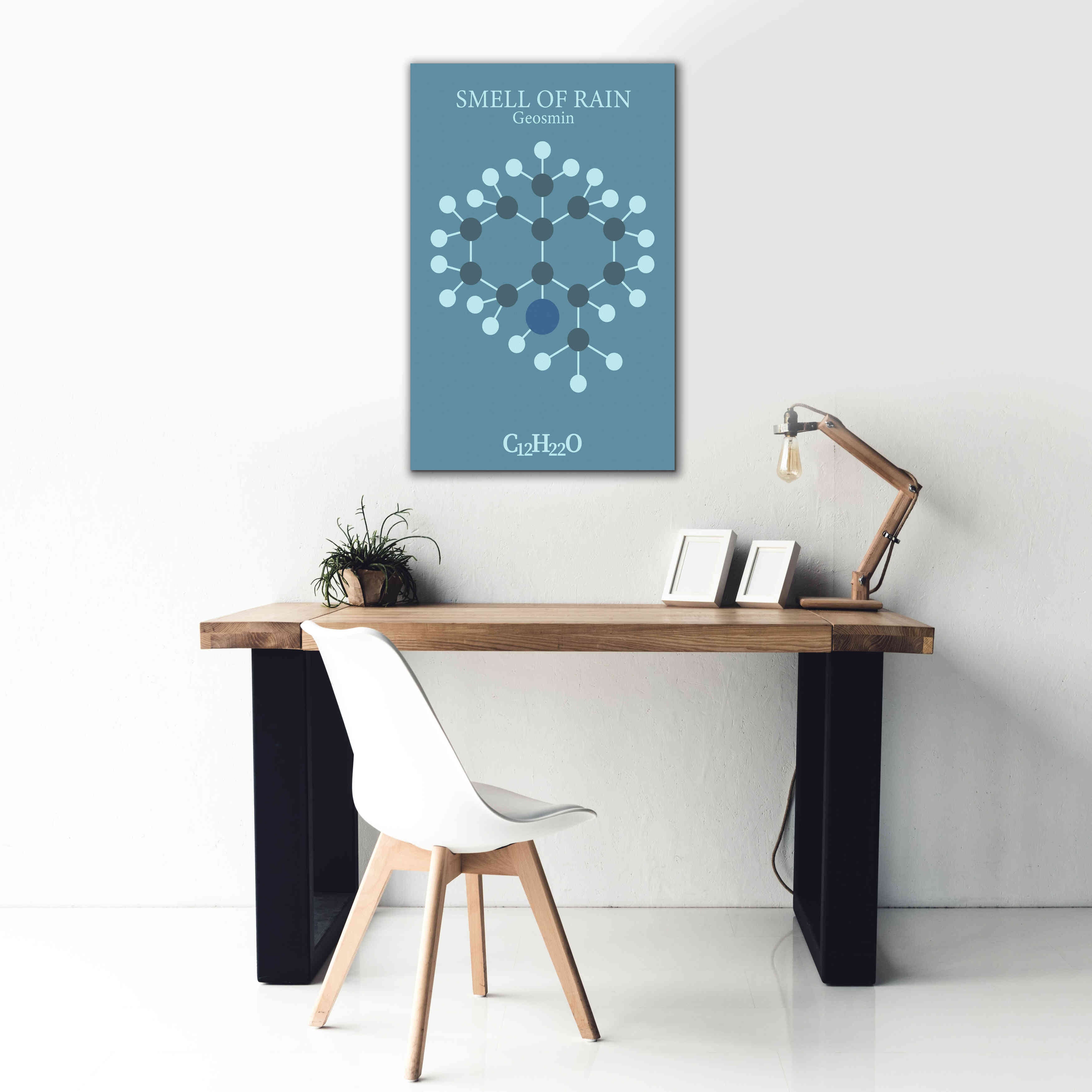 'Smell Of Rain Molecule 2' by Epic Portfolio, Giclee Canvas Wall Art,26x40