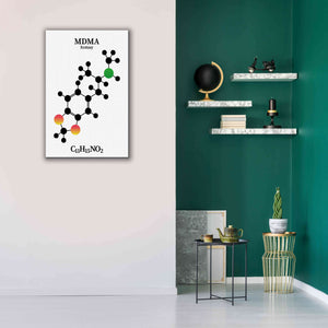 'MDMA Molecule' by Epic Portfolio, Giclee Canvas Wall Art,26x40