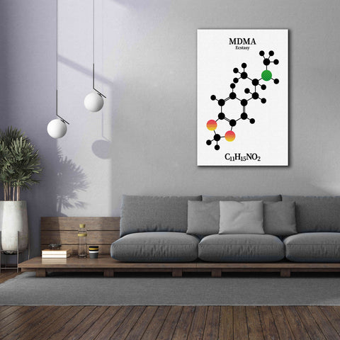 Image of 'MDMA Molecule' by Epic Portfolio, Giclee Canvas Wall Art,40x60