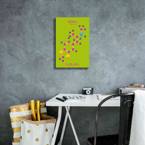 'MDMA Molecule 2' by Epic Portfolio, Giclee Canvas Wall Art,12x18