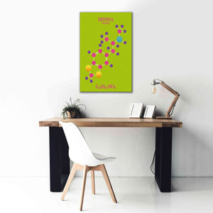 'MDMA Molecule 2' by Epic Portfolio, Giclee Canvas Wall Art,26x40