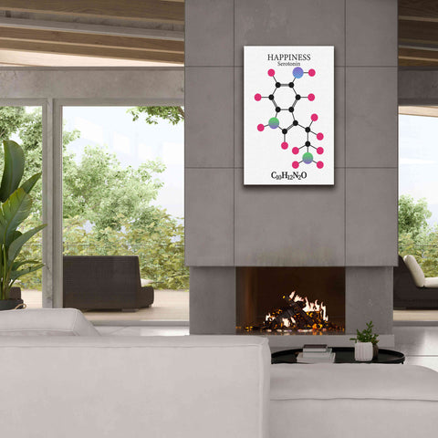 Image of 'Serotonin Molecule' by Epic Portfolio, Giclee Canvas Wall Art,26x40
