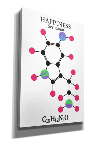 Image of 'Serotonin Molecule' by Epic Portfolio, Giclee Canvas Wall Art