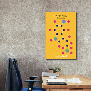 'Serotonin Molecule 2' by Epic Portfolio, Giclee Canvas Wall Art,26x40