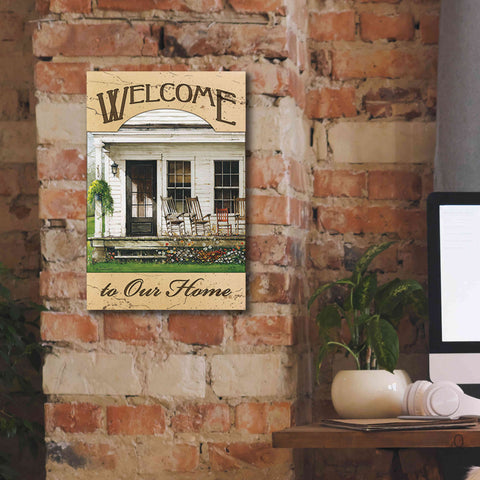 Image of 'Welcome to Our Home' by John Rossini, Giclee Canvas Wall Art,12x18