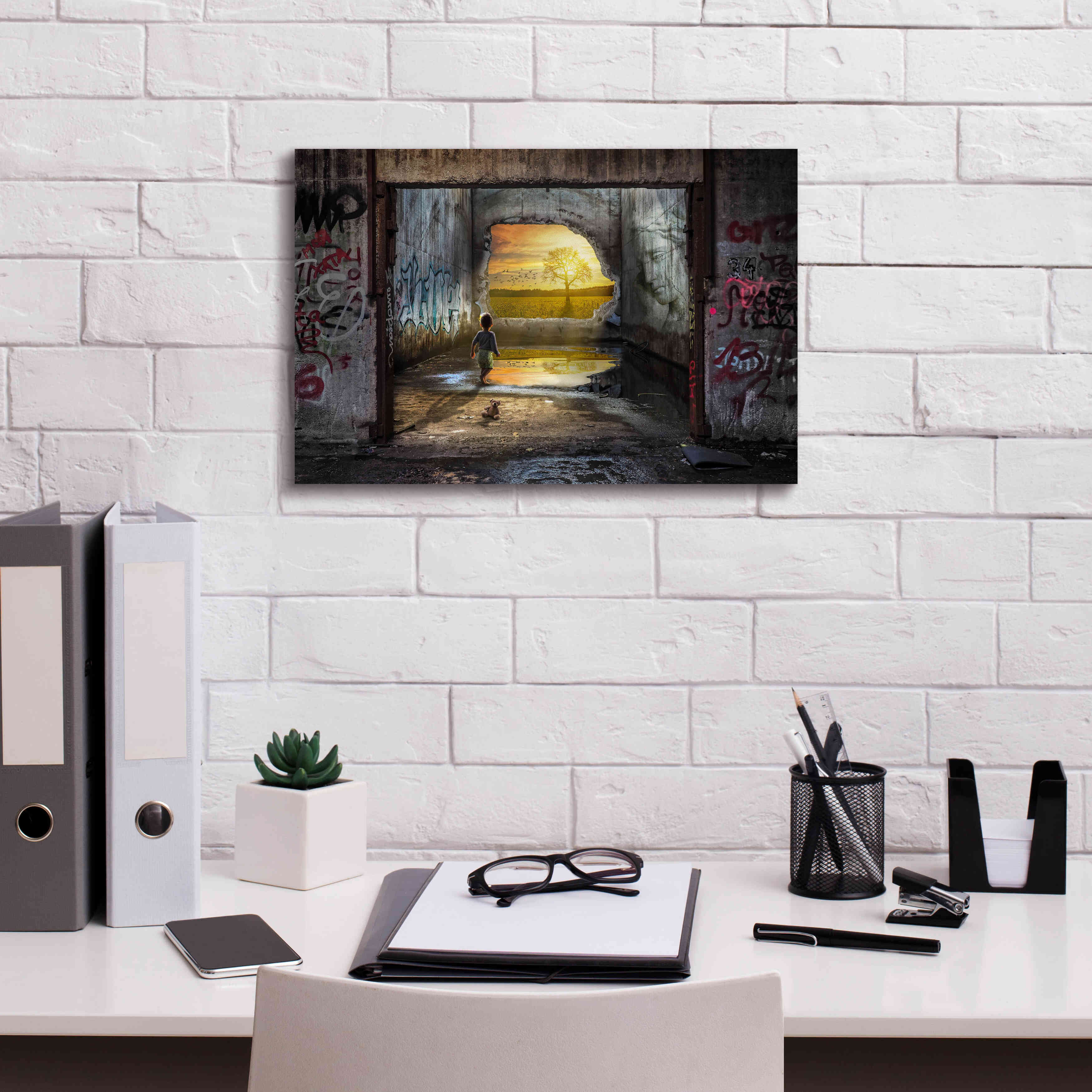 'The Great Beyond' by Alan, Giclee Canvas Wall Art,18x12