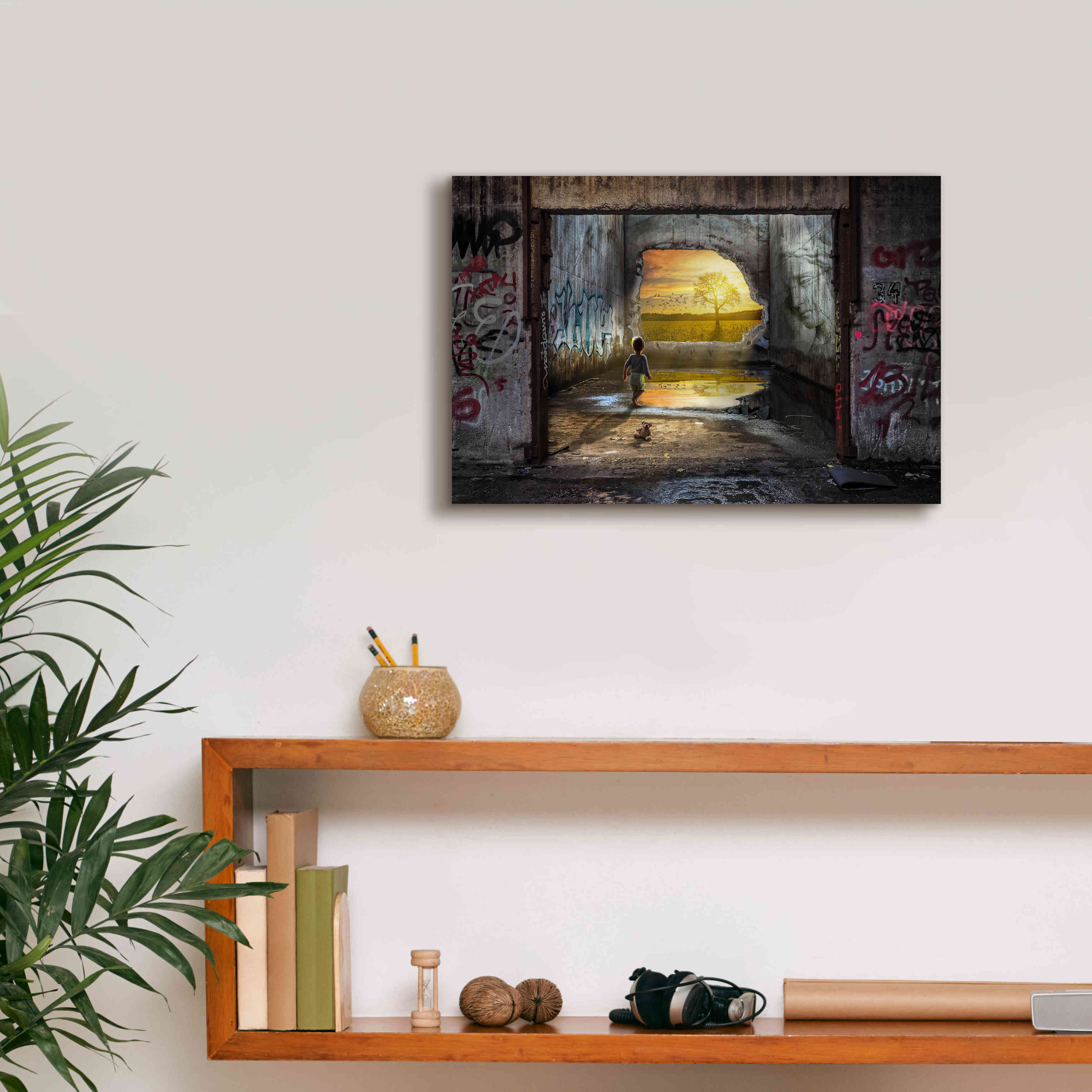 'The Great Beyond' by Alan, Giclee Canvas Wall Art,18x12
