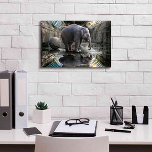 'The Big Grey' by Alan, Giclee Canvas Wall Art,18x12